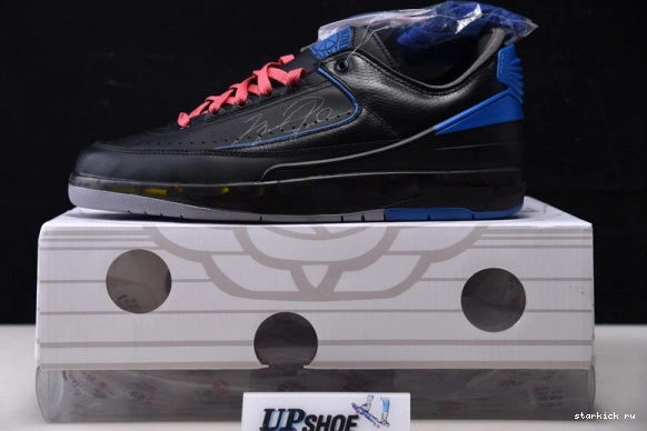 SP Retro O-W Jordan Black Low Blue Air 2 DJ4375-004 DJ4375-004 0522